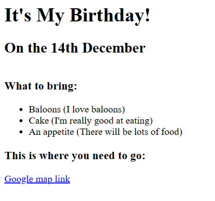 birthday invite project preview